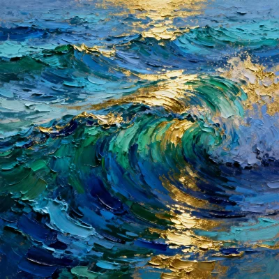 Acrylic impasto preview